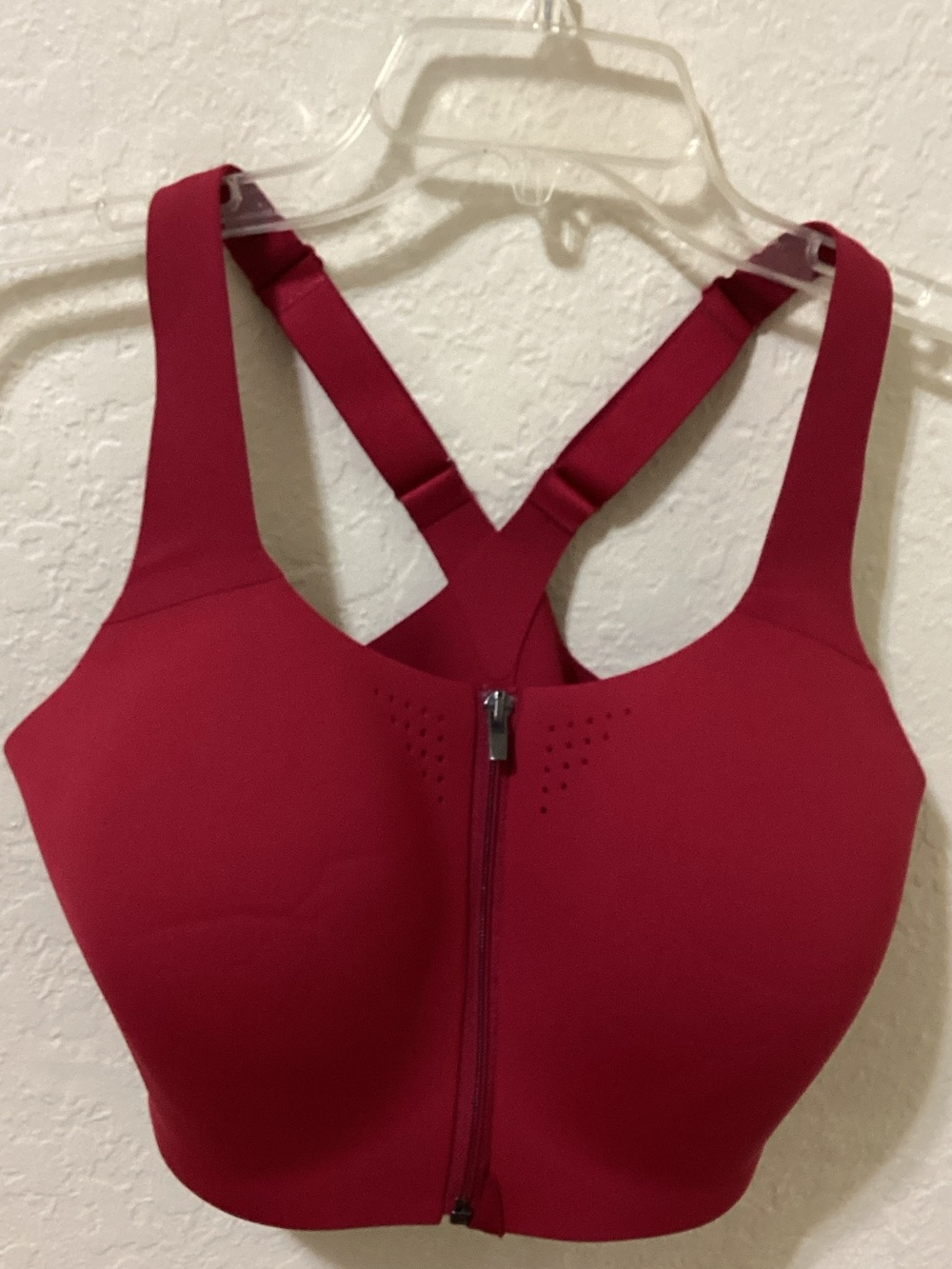 Victoria's Secret Front-Zip High Support Sports Bra - Red